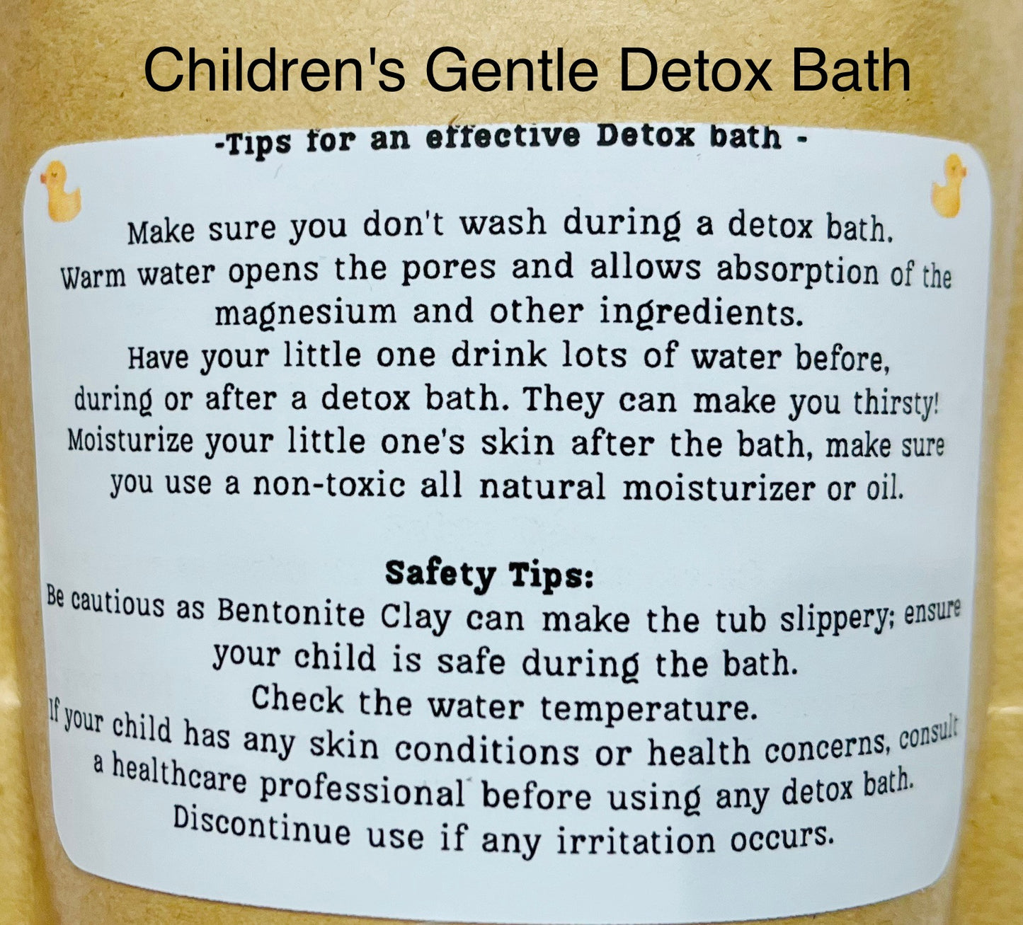 Detox Soak (kid Friendly)